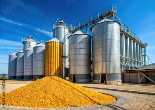 Silo corn feedmill with mycotoxin detection equipment