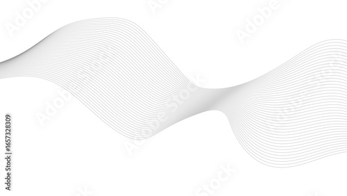 Wave line background with smooth shape. Pattern for stretch ceiling lighting. Simple, perfect and minimal design.