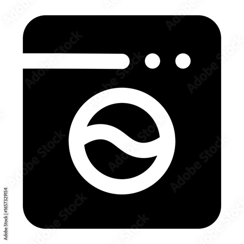 washing machine icon for illustration