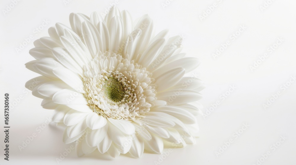 Fototapeta premium Abstract Floral Vectors: White Flowers and Botanical Elements in Modern Design