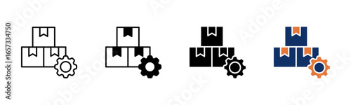 Productivity icon sheet multiple style collection