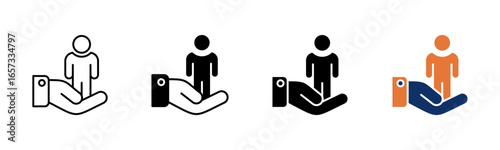 Responsible icon sheet multiple style collection