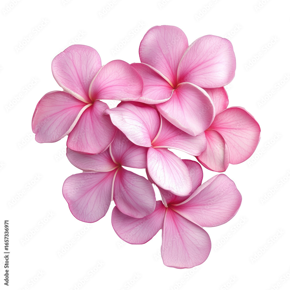 Obraz premium Frangipani flowers isolate on transparent background
