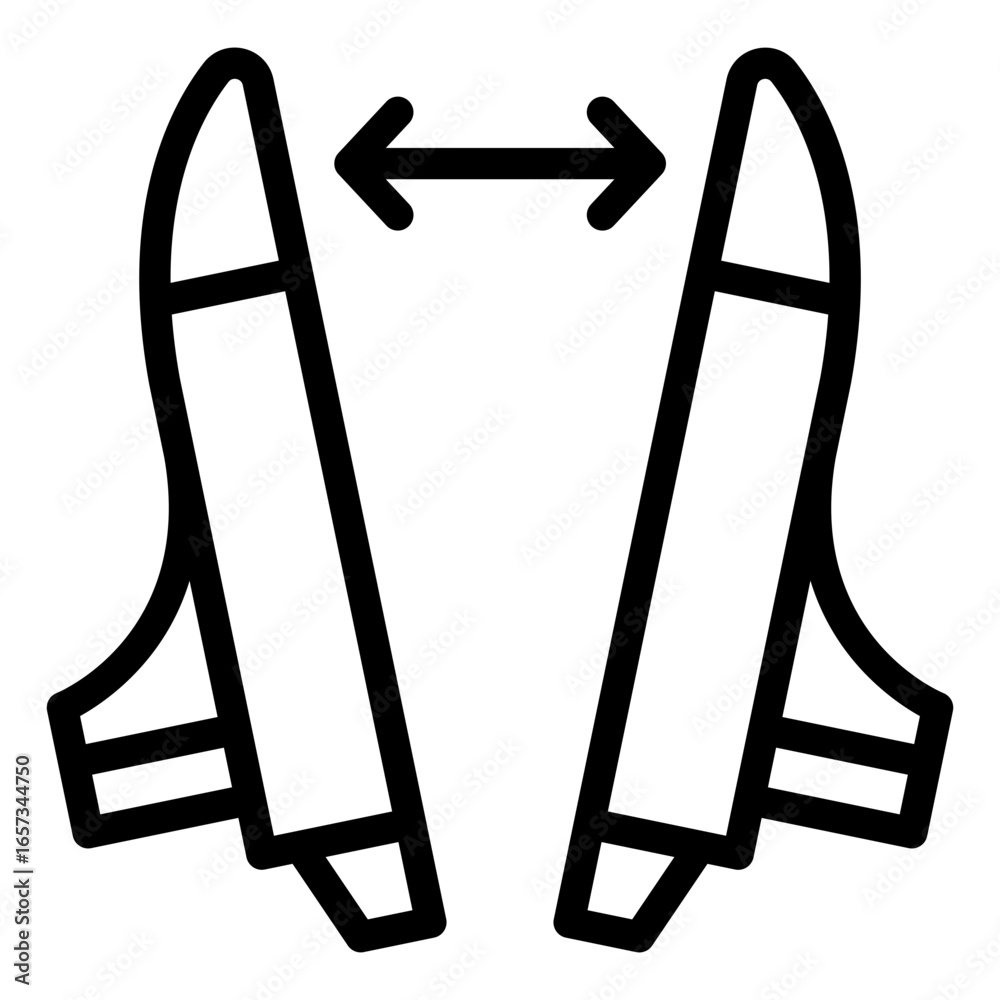 payload fairing outline icon protecting cargo during rocket launch