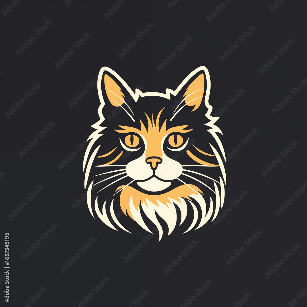 Fototapeta premium vector illustration of a cat