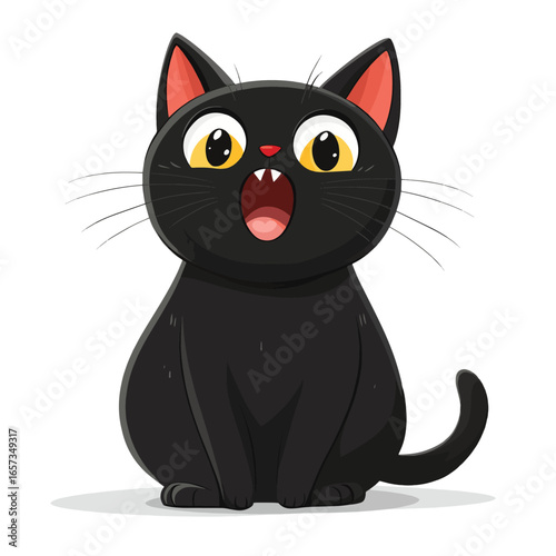 Black cat character