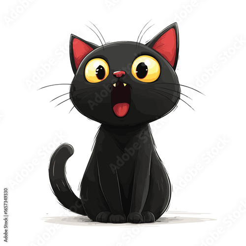 Black cat character