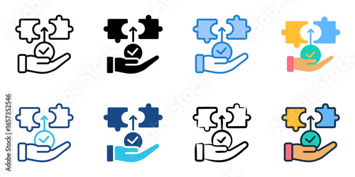 Conflict Resolution icon set multiple style collection 
