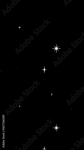 Wallpaper Mural 手書きオブジェクトの縦型アニメーション　キラキラ  (4K対応) 3 Torontodigital.ca