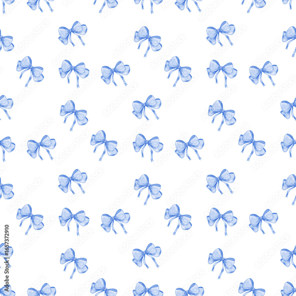 Fototapeta premium seamless pattern with bow or ribbon