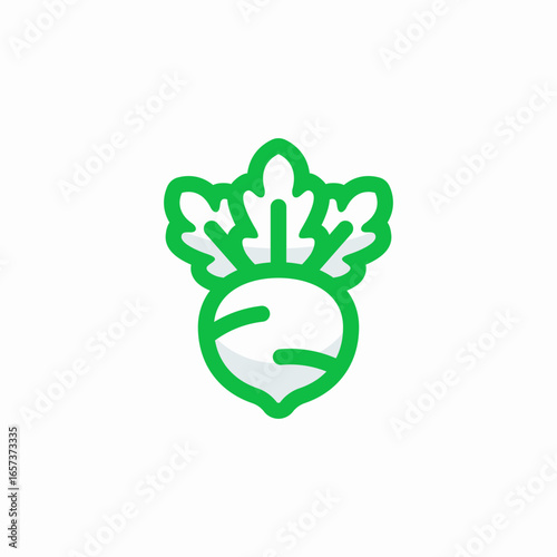 abstract modern kohlrabi logo design