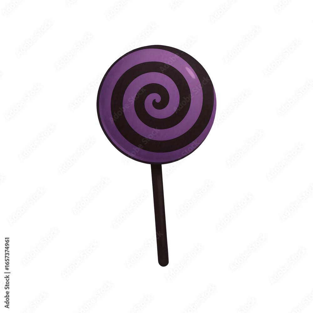 Black and purple swirl candy Black and purple swirl candy