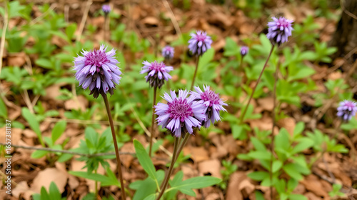 Purple Phacelia Wildflowers at Cloudland Canyon State Park, near Rising Fawn, Georgia.