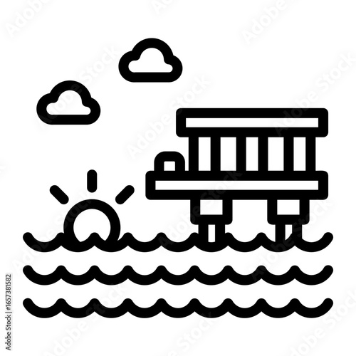 dock Line Icon