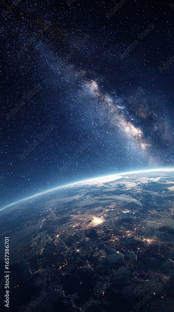Fototapeta premium earth and sun
