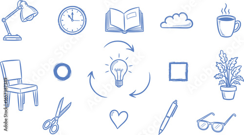 Modern Office and Creative Workflow Elements for a Productive Workspace
