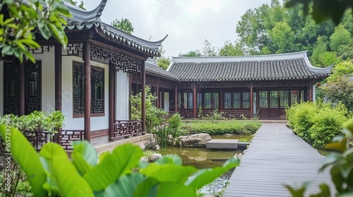 chinese garden in the garden