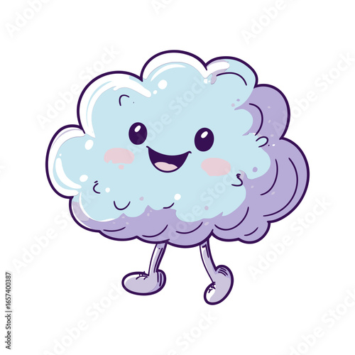 A whimsical, hand-drawn-style illustration of a cute, cartoon cloud character, perfect for children's blogs, educational content, or as a mascot for a website.
