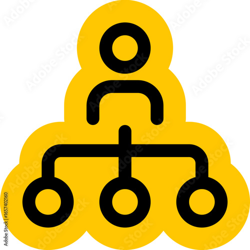 Organizational Hierarchy Chart Icon