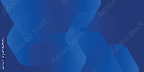 Modern abstract blue background with glowing geometric lines. Blue gradient hexagon shape design. Futuristic technology concept. vector illustration eps10