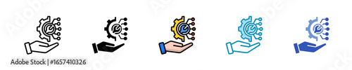 Predictive Maintenance  Icon Set Multiple Style Collection