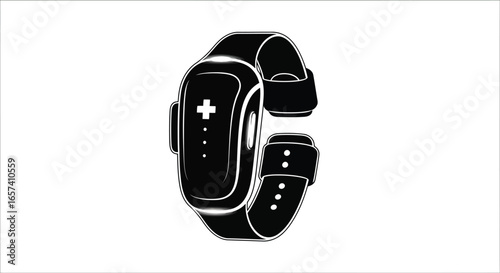Smartwatch with health monitoring features, a modern wearable device for tracking fitness and staying connected in style