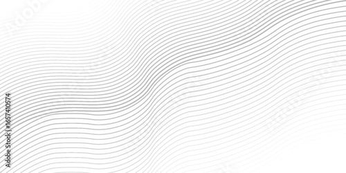 Modern Black smooth wave on a white background. Dynamic sound wave abstract modern simple