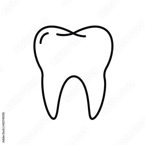 tooth isolated on white background