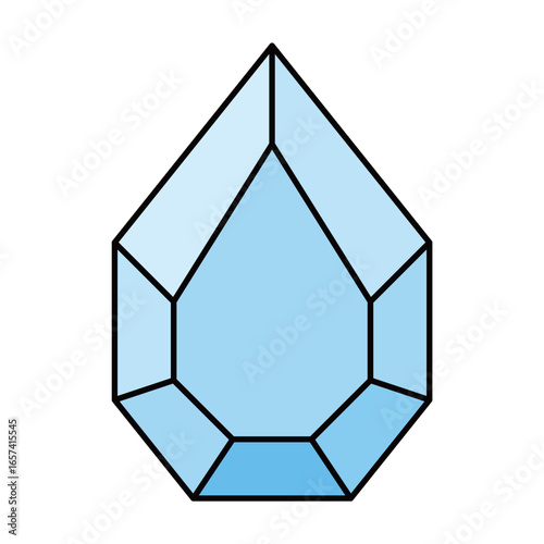 シンプルな宝石のイラスト