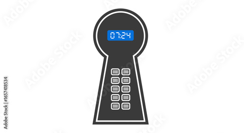 secure keypad entry system modern digital keyhole design for enhanced home and business security