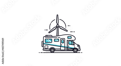 sustainable travel ecofriendly rv with wind turbine clean energy for offgrid adventures