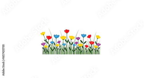 vibrant floral border for websites blogs and social media add a touch of spring and nature to your designs
