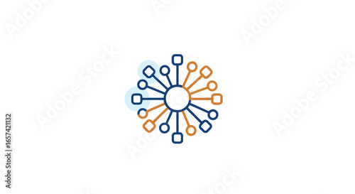 connecting networks a modern clean logo design for tech collaboration and global connectivity solutions