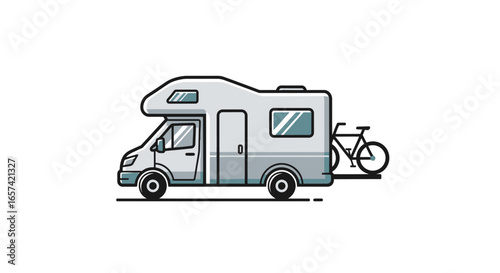adventure awaits campervan with bike rack perfect for your next cycling vacation or outdoor exploration
