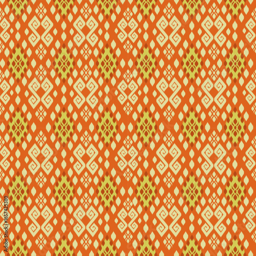 popular Thai silk pattern for textile industry this pattern is originated in Thailand and this Thai texture is used for Thailand father and mother day and Thai traditional costume outfit dress shirt