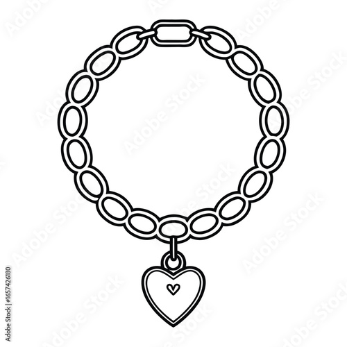 Minimalist chain with locket and charm bracelet