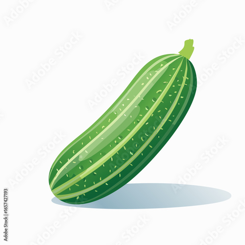 Clean Cucumber Icon Design