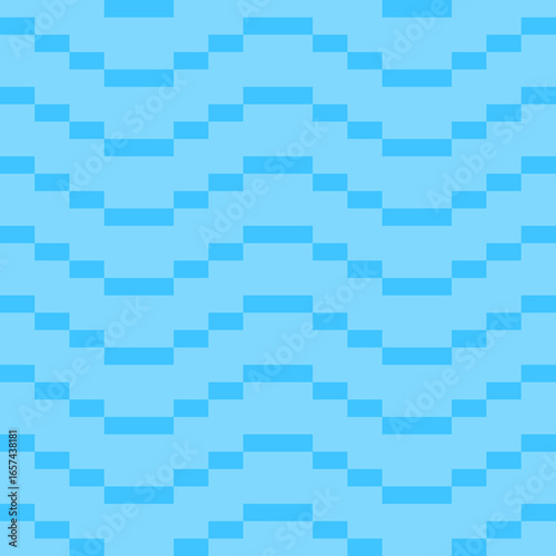 Pixel 32 bit Water blue mosaic Texture background