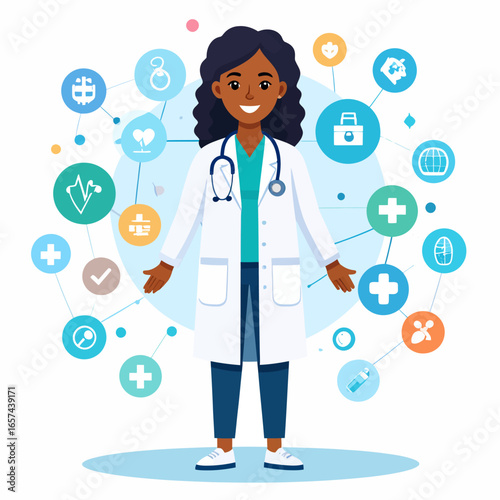 Female Doctor Healthcare Professional Medical Services