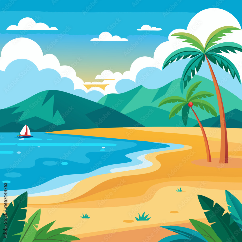 Obraz premium Tropical Beach Paradise