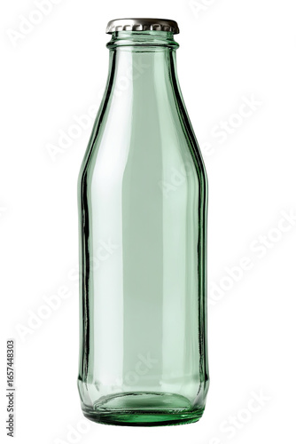 Wallpaper Mural Empty light-green glass bottle with metal cap Torontodigital.ca