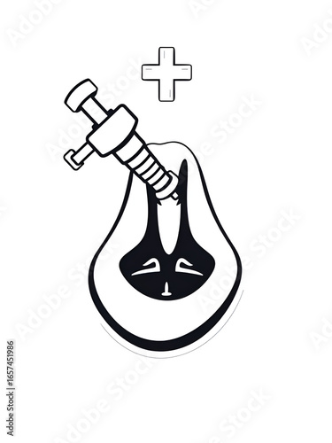 laryngectomy surgery hospital line icon vector. laryngectomy surgery hospital sign. isolated contour symbol black illustration
