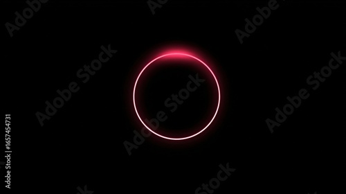 Glowing red circle graphic design