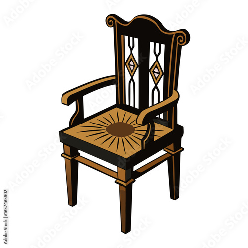  rustic chair black design silhouette