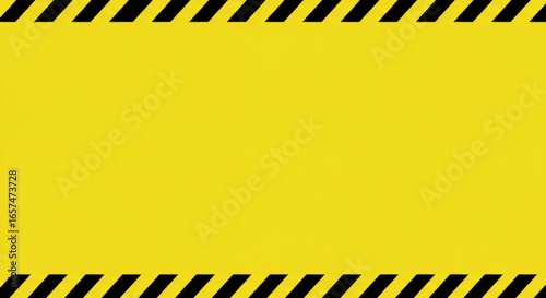 Wallpaper Mural Warning Stripes Bold Yellow  Black Pattern for Safety Notices with Signage. Torontodigital.ca
