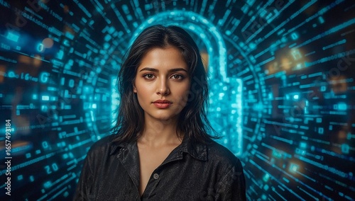  cyber security woman, cyber bussiness woman