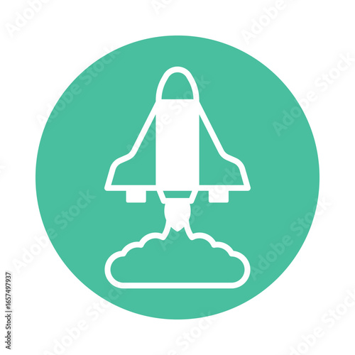 Rocket Vector icon which can easily modify or edit