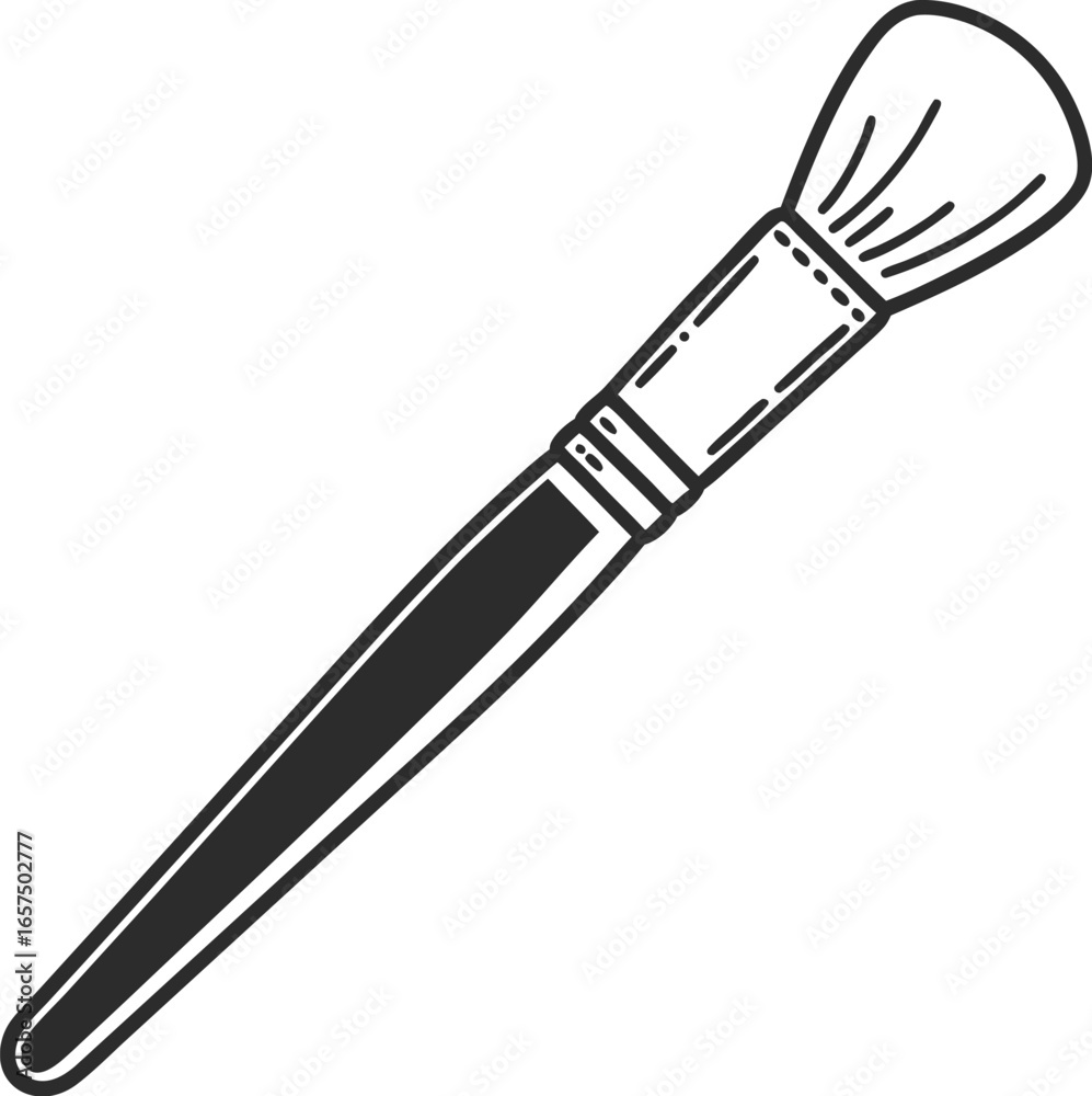 Naklejka premium brush and spoon