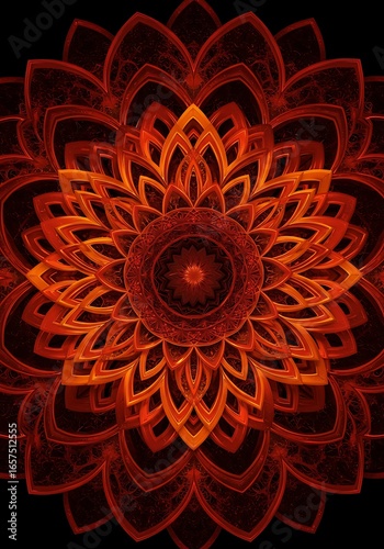 Crimson Mandala's Embrace