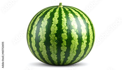 Ripe Watermelon with Isolated, and Summer Fruit. (1)